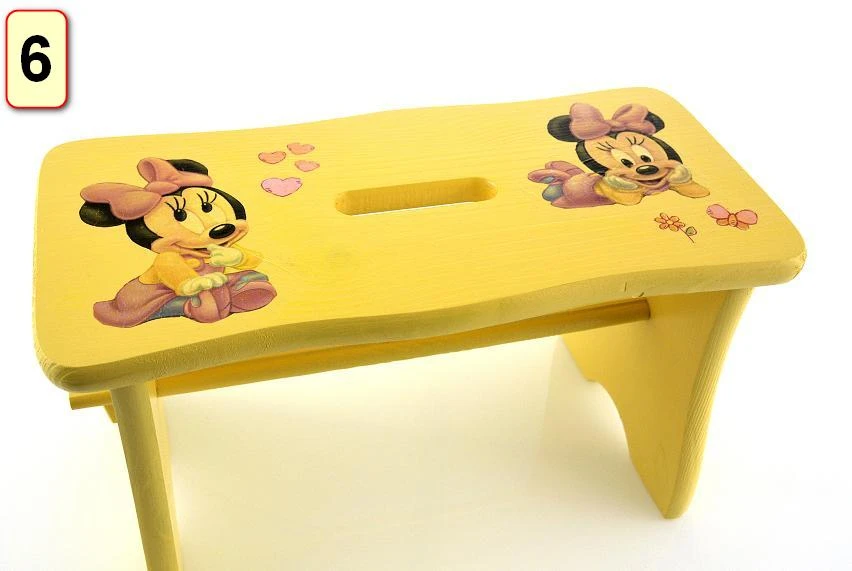 Arms Kutek VIDUTINIS DEKUPAŽAS KĖDĖS RYCZKA STOOL Dekoruota pasakų kėdė 24 cm