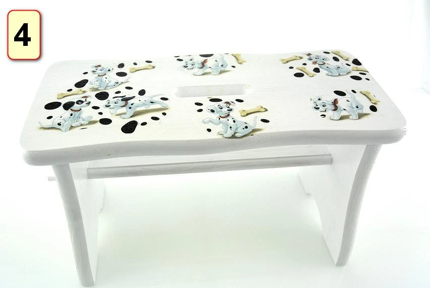 Arms Kutek VIDUTINIS DEKUPAŽAS KĖDĖS RYCZKA STOOL Dekoruota pasakų kėdė 24 cm