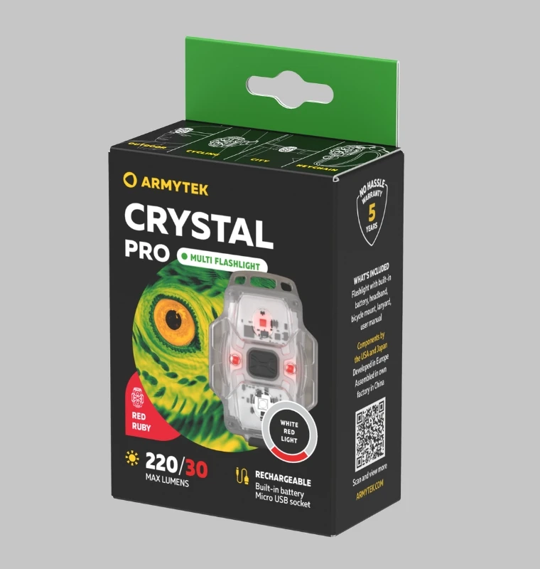 Armytek Crystal Pro Pilkas žibintuvėlis