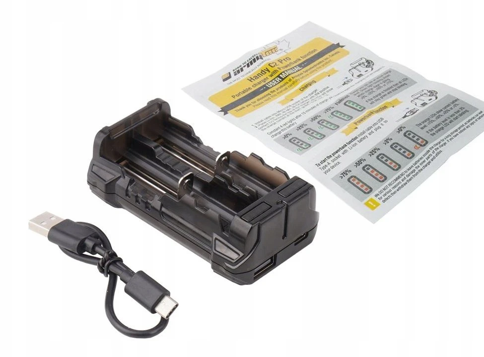 TOGO Armytek Handy C2 VE 2CH, USB įkroviklis su maitinimo bloku