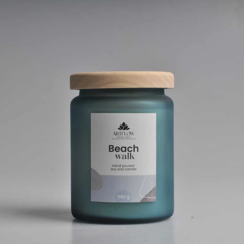 Artflow Aromatinė žvakė BEACH WALK Tirkizinė 580gr