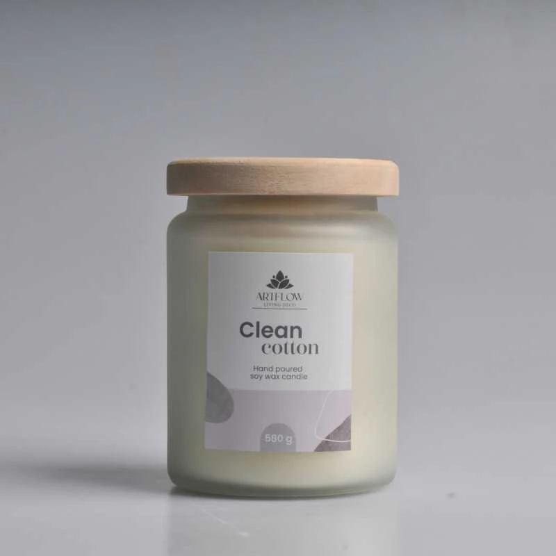 Artflow Aromatinė žvakė CLEAN COTTON 580g