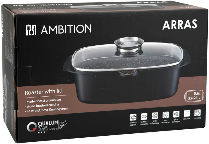 Arras Ambition keptuvė 5,6 l su dangteliu