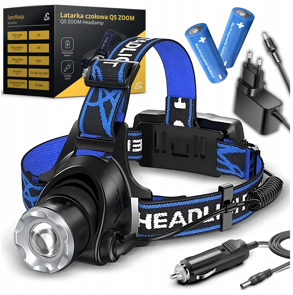 Arsa Go GALINGAS LED PRIEKINIŲ LEMPŲ ZOOM Q5 PRIEKINIŲ LEMPŲ PAKRAUJAMAS RINKINYS
