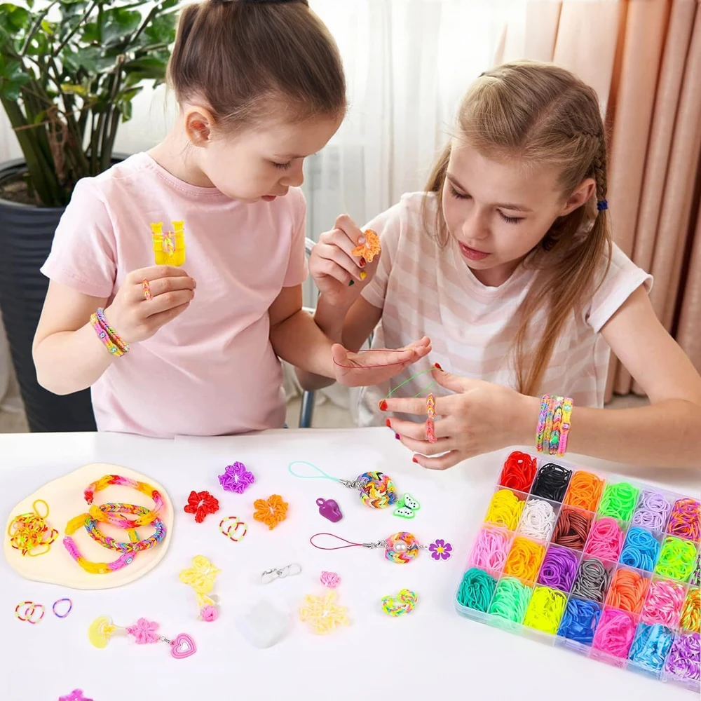 ARSA GO GUMĖS APYRANKĖMS GAMINTI DIDELIS 6800 XXL ELEMENTŲ RINKINYS VAIKAMS