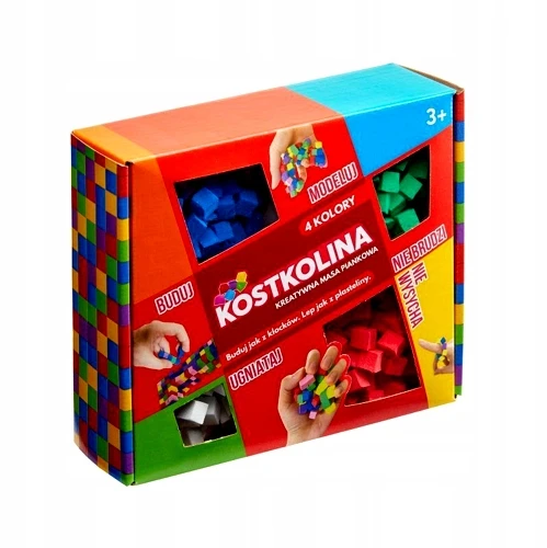 Art And Play Kostkolinas. Kūrybinė putų masė (4 spalvos) Art. ir Žaisti
