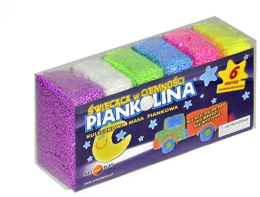 Art And Play Mokyklinis tualetas 5 klasei Daiktai mokyklai 6 spalvų šviečiančios putos