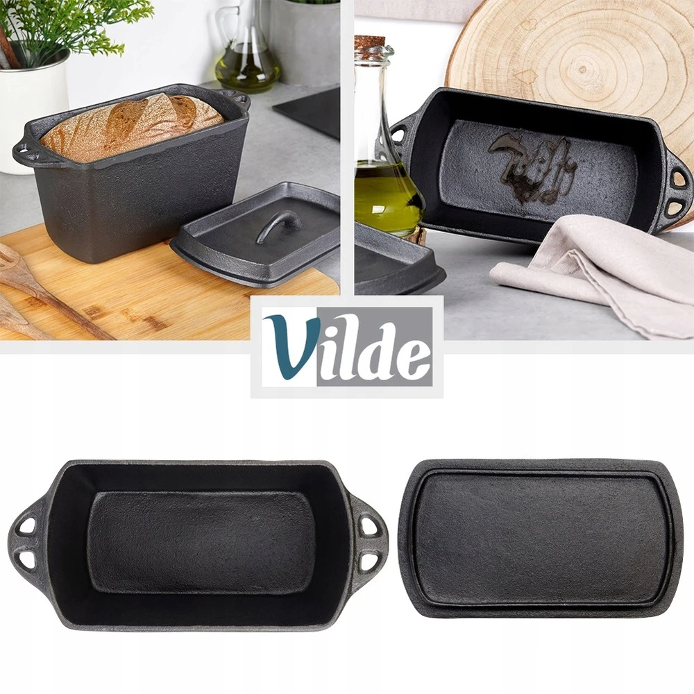 Artemis Ketaus duonos kepimo skarda Keptuvė su dangčiu duonai