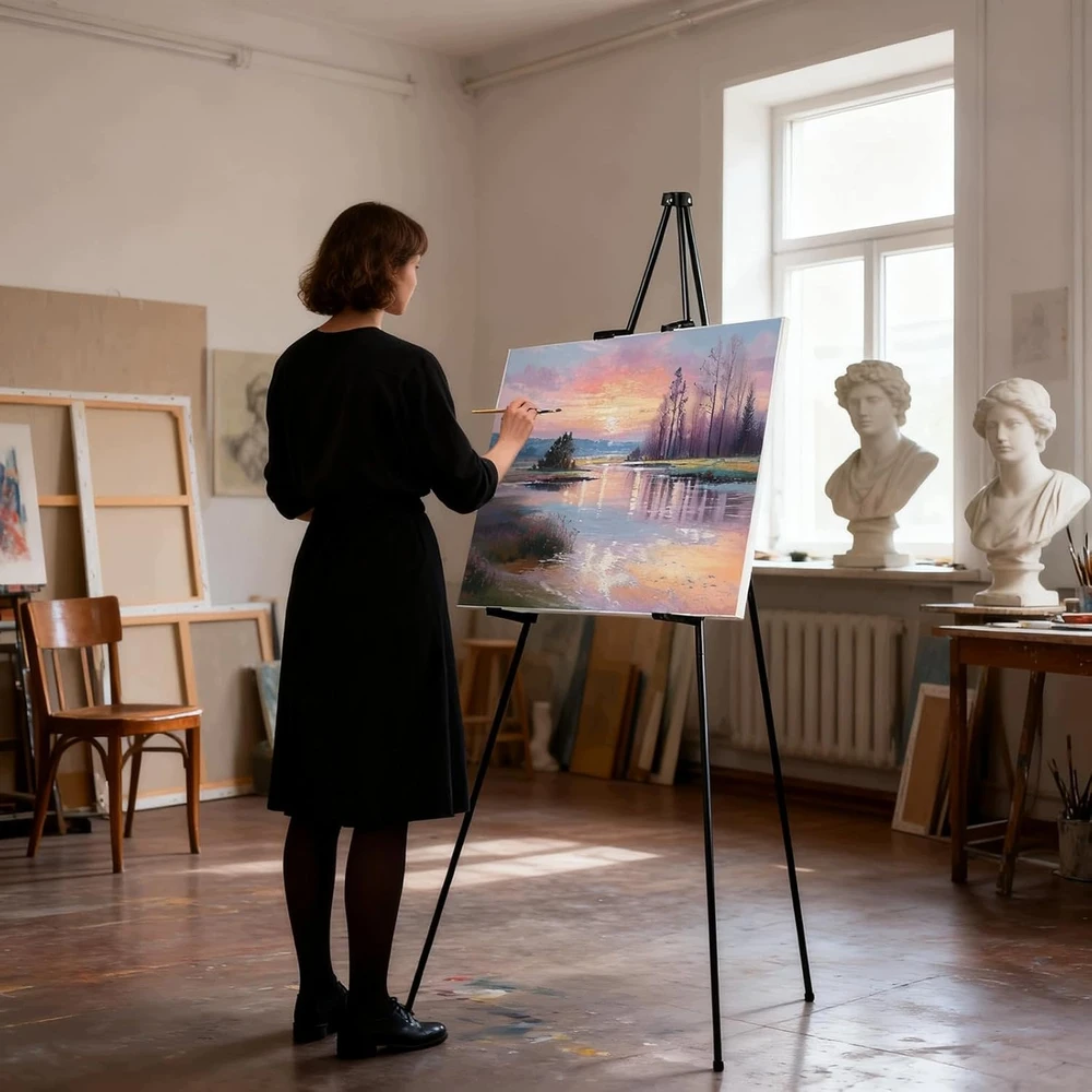 ARTIST EASILA 160 CM REGULIUOJAMAS METALINIS SULANKSTAMAS NEŠIMAS STABILAS