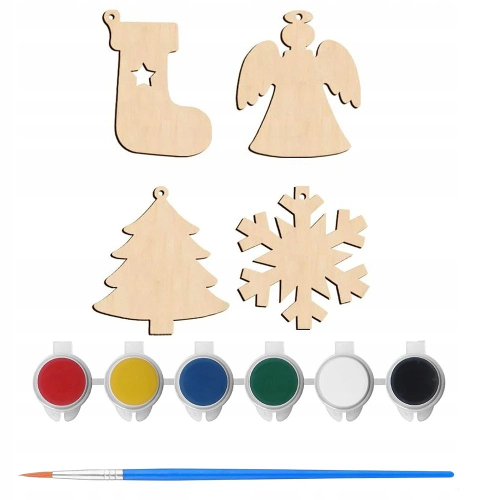 Artmaker MEDINIŲ PAKABUKŲ DAŽYMO BAUBLIAI + DIY DAŽAI