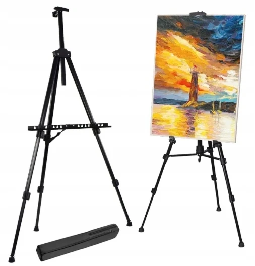 Artmaker Meninės tapybos rinkinys molbertas, dažai, drobės, dažų teptukai