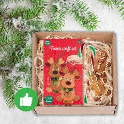 Artmaker Putų figūrėlės „Mozaika 4x“ – Kalėdinė lipdukų knygelė vaikams su eglutės papuošimais – dovana