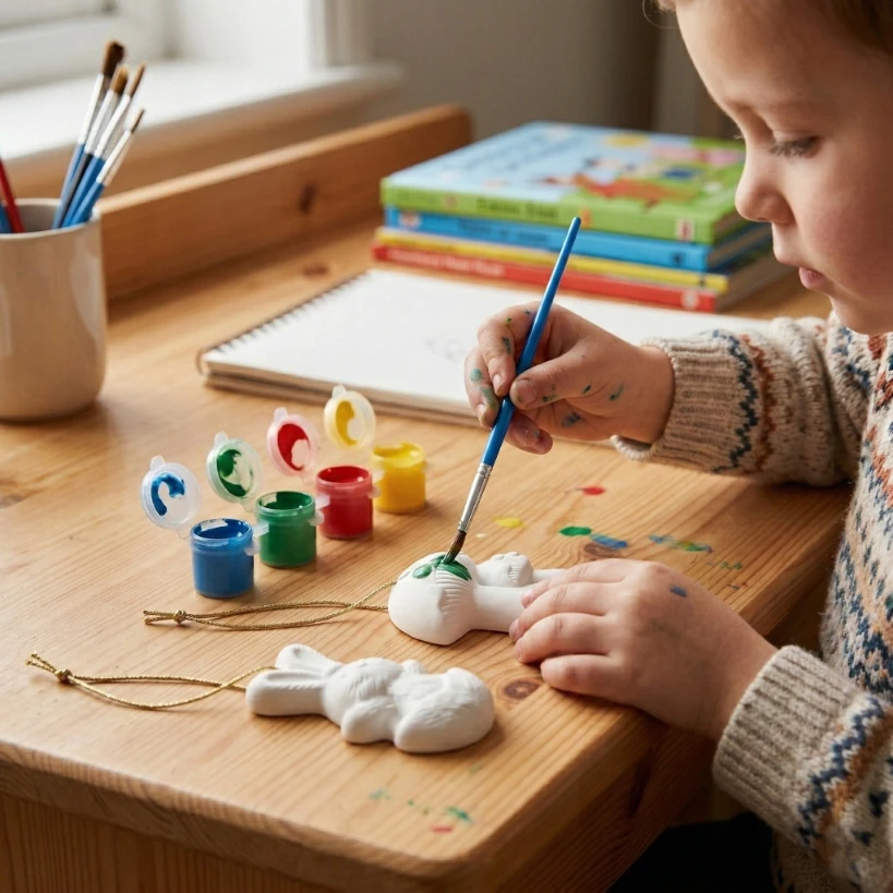 Artmaker Velykiniai gipso figūrėlės-pakabukai dažymui, 2 vnt. Kūrybinis rinkinys