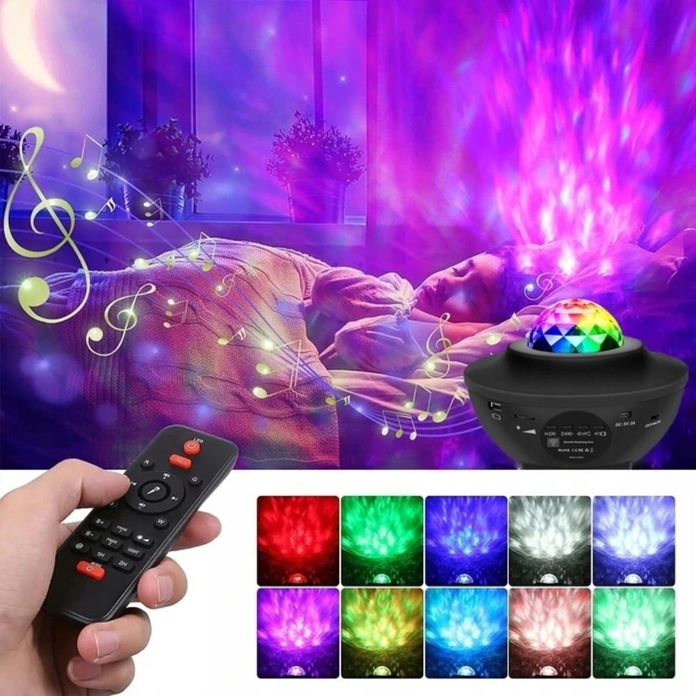Artnico Projektorius GWIAZD Dla Dzieci Rzutnik Nieba Lampka Nocna Garsiakalbis BLUETOOTH