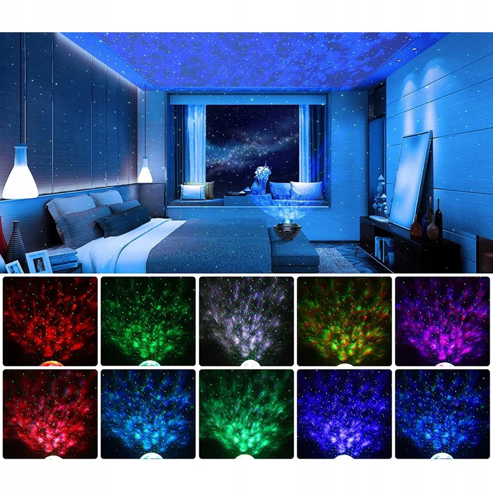 Artnico Projektorius GWIAZD Dla Dzieci Rzutnik Nieba Lampka Nocna Garsiakalbis BLUETOOTH