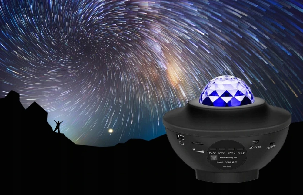 Artnico Projektorius GWIAZD Dla Dzieci Rzutnik Nieba Lampka Nocna Garsiakalbis BLUETOOTH