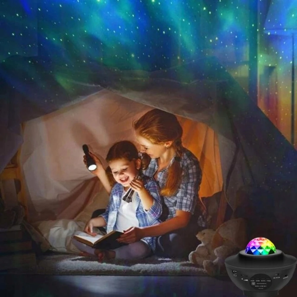 Artnico Projektorius GWIAZD Dla Dzieci Rzutnik Nieba Lampka Nocna Garsiakalbis BLUETOOTH