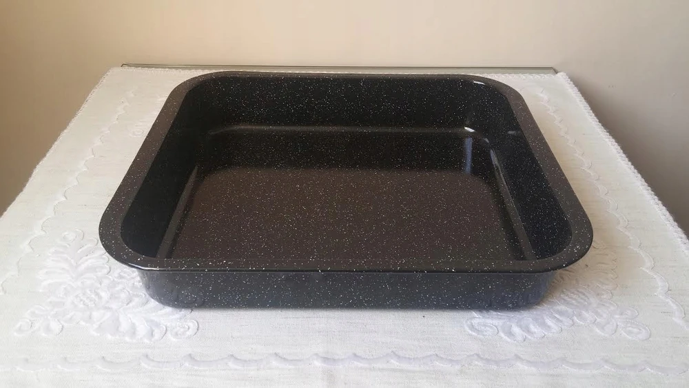 Artnik Emaliuota kepimo skarda 38 cm, kepimo skarda mėsai, bulvytėms ir troškinimams kepti