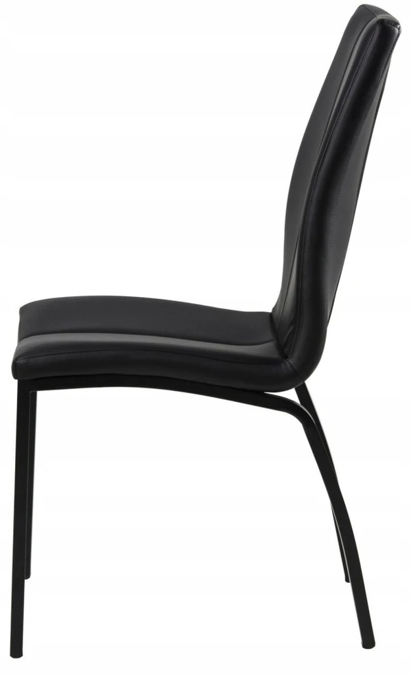 Artpro ELEGANTIJOS JUODOS KĖDĖS, METALINĖS, AUKŠTA NUGARA, VIRTUVEI, VALGOMUI