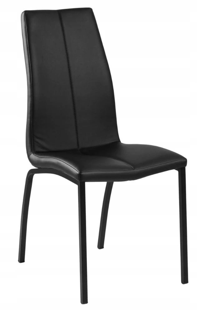 Artpro ELEGANTIJOS JUODOS KĖDĖS, METALINĖS, AUKŠTA NUGARA, VIRTUVEI, VALGOMUI