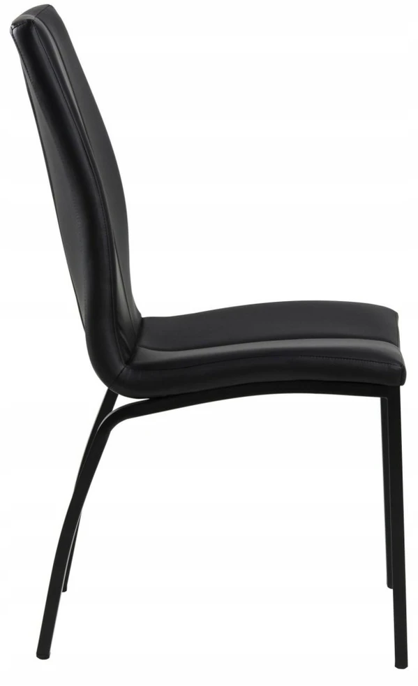 Artpro ELEGANTIJOS JUODOS KĖDĖS, METALINĖS, AUKŠTA NUGARA, VIRTUVEI, VALGOMUI