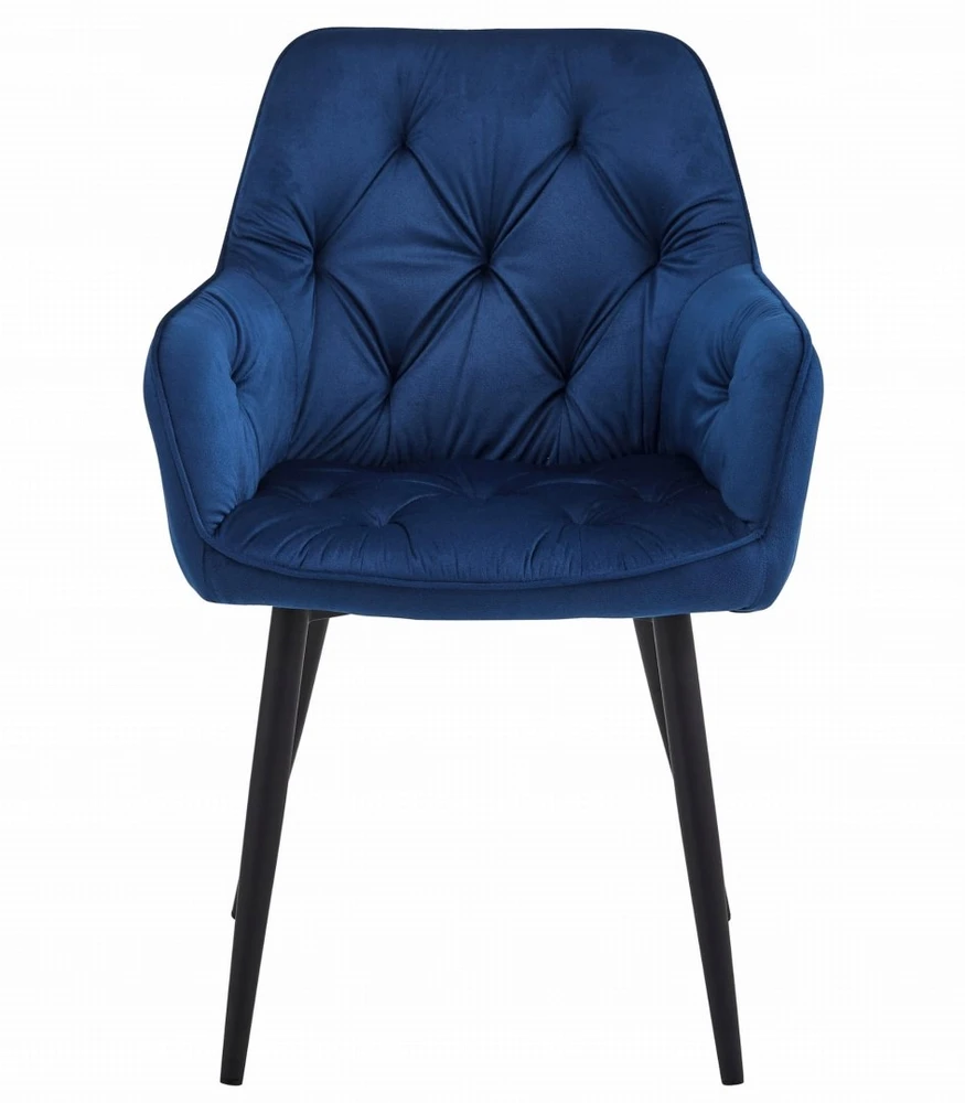 Artpro MINŠTA NAVY PARMA VELIURINĖ KĖDĖ, DAUGINIS, GLAMOUR, SVEIKATAI