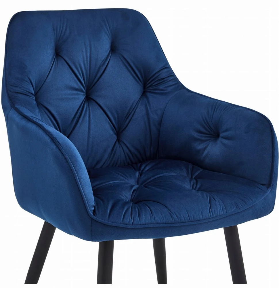 Artpro MINŠTA NAVY PARMA VELIURINĖ KĖDĖ, DAUGINIS, GLAMOUR, SVEIKATAI