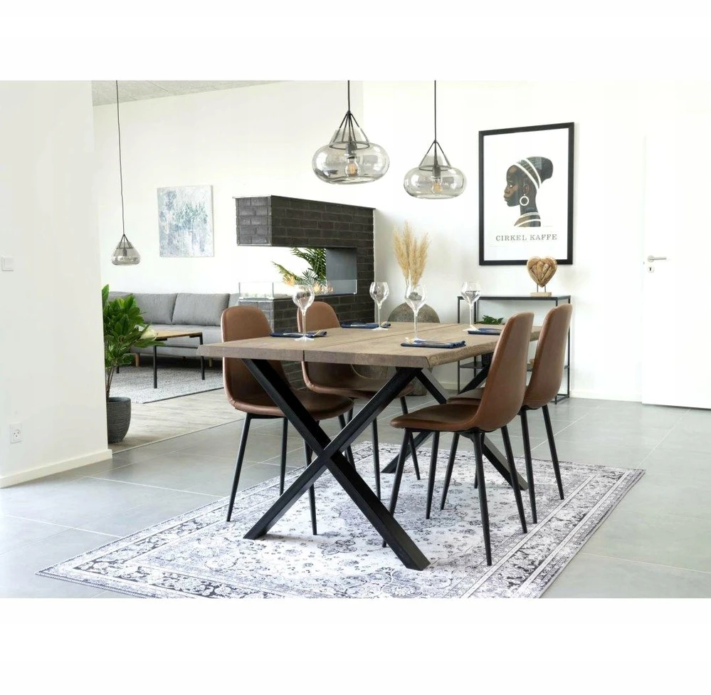 Artpro MINŠTA RUDA SCANDI LOFT KĖDĖ, VALGOMUI, SVETAINEI, MODERNA