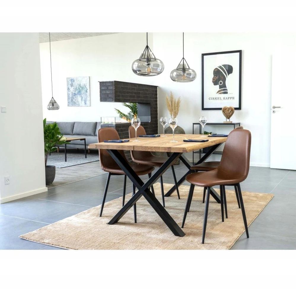 Artpro MINŠTA RUDA SCANDI LOFT KĖDĖ, VALGOMUI, SVETAINEI, MODERNA
