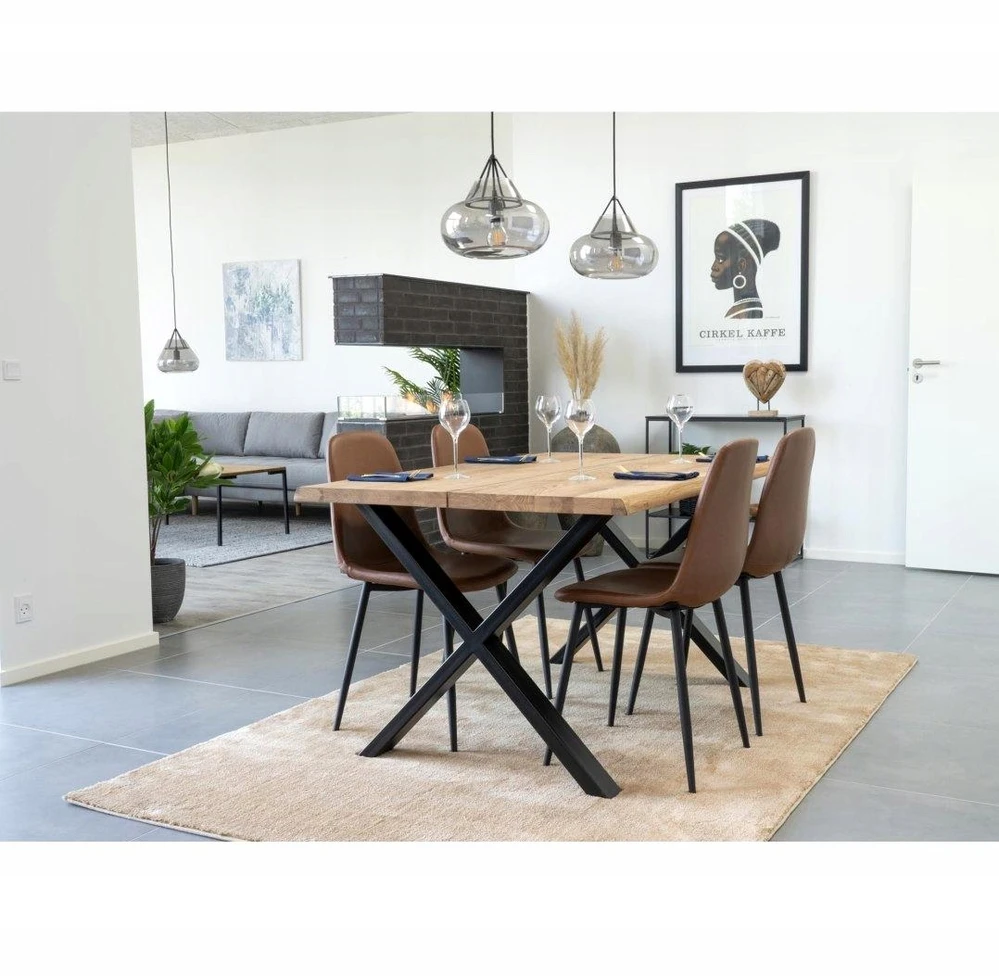 Artpro MINŠTA RUDA SCANDI LOFT KĖDĖ, VALGOMUI, SVETAINEI, MODERNA