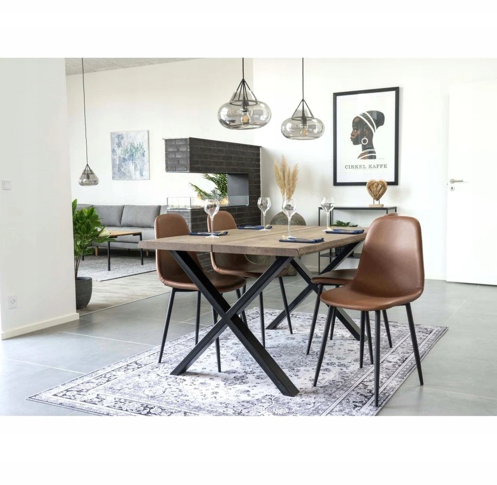 Artpro MINŠTA RUDA SCANDI LOFT KĖDĖ, VALGOMUI, SVETAINEI, MODERNA