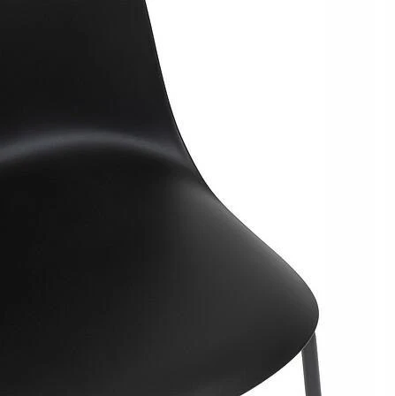 ArtPro MODERNI JUODOS KĖDĖS NORIS, VALGOMUI, VIRTUVEI, LOFTUI, ILGUS
