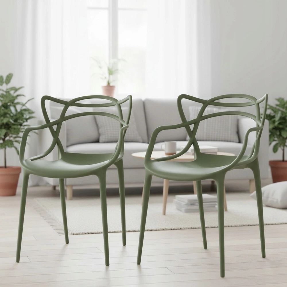 Artseries Ažūrinė Modern Olive LOFT virtuvės kėdė Home Kitchen Bistro UV