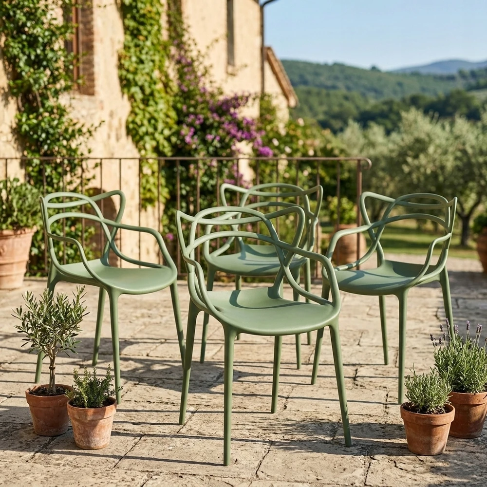 Artseries Ažūrinė Modern Olive LOFT virtuvės kėdė Home Kitchen Bistro UV