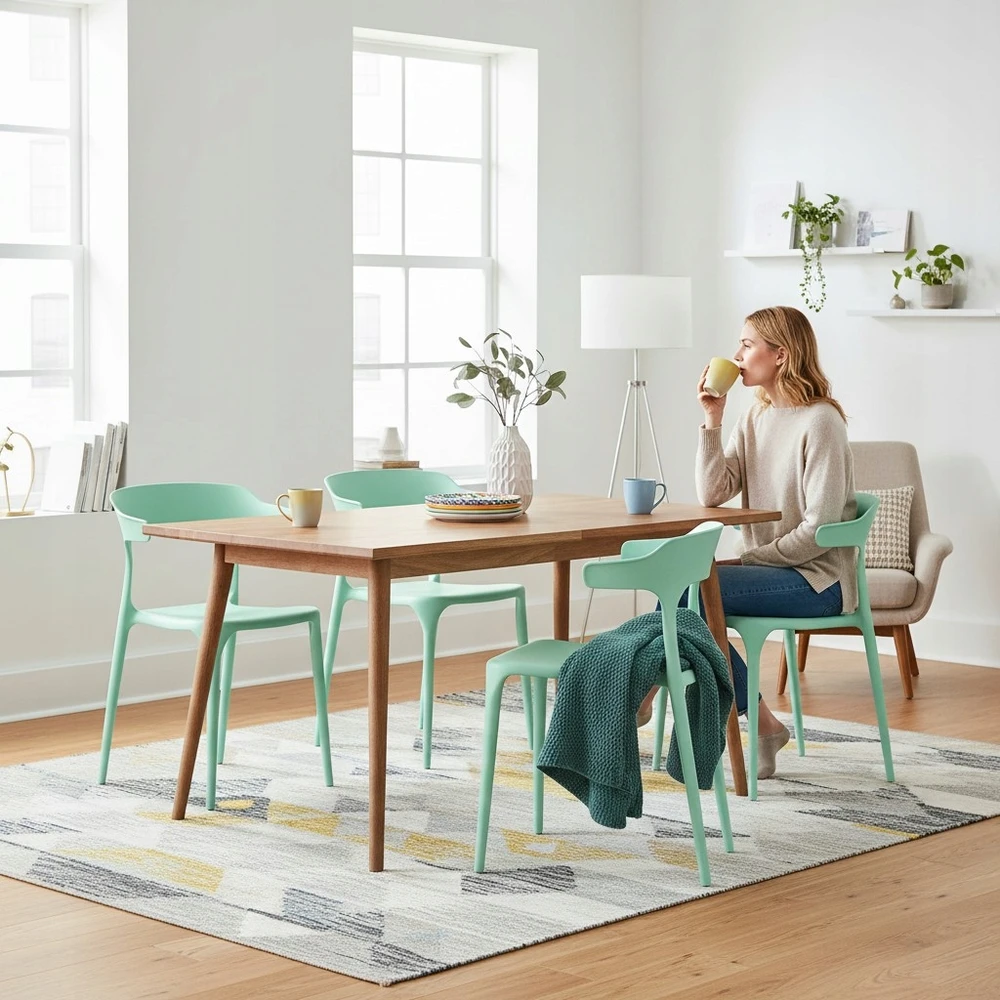 Artseries Ažūrinė virtuvė valgomojo kėdė Moderni svetainė Virtuvė Bistro Mint