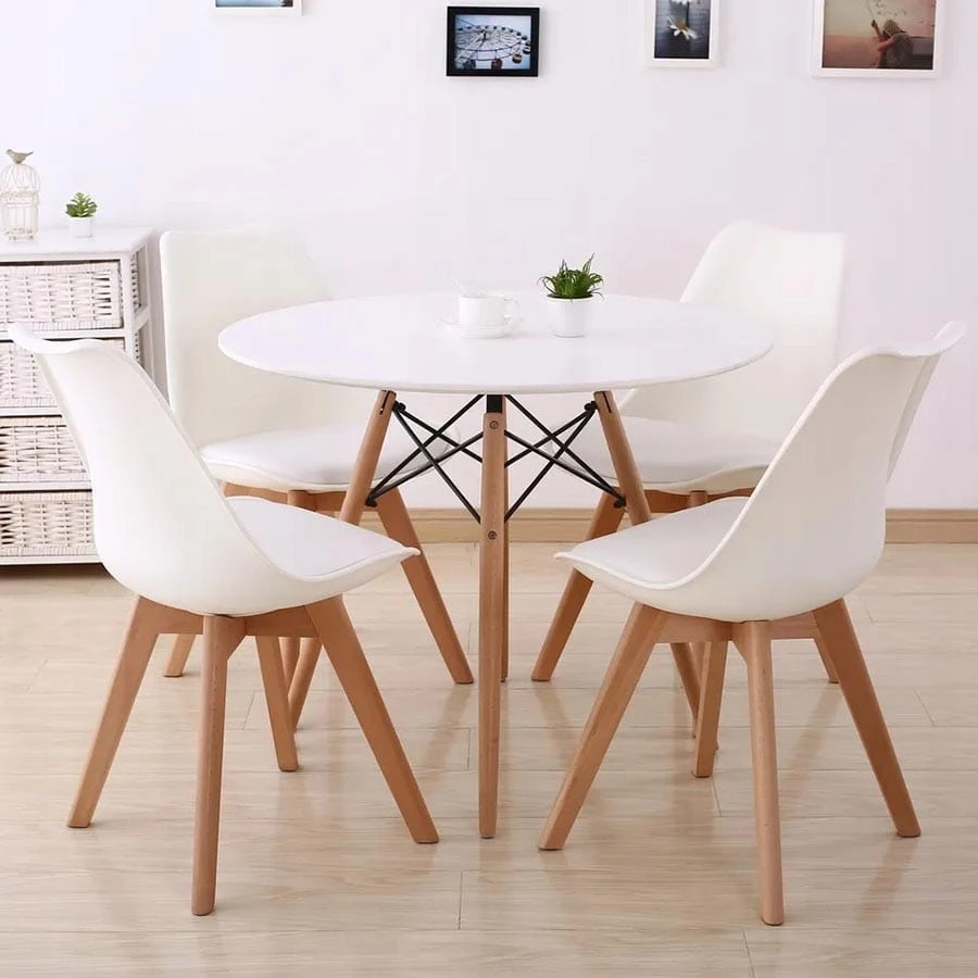 Artseries Balta skandinaviška kėdė su Provanso pagalvėle PREMIUM Kitchen Living Room