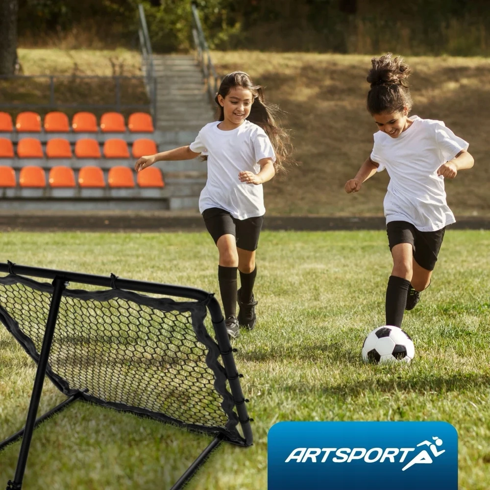 Juskys Artsport Futbolo atmušimo treniruoklis Power Pass 100x100x97 cm juodas