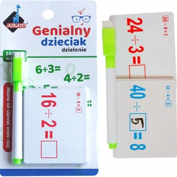 Askato Edukacinės matematinės kortelės vaikams
