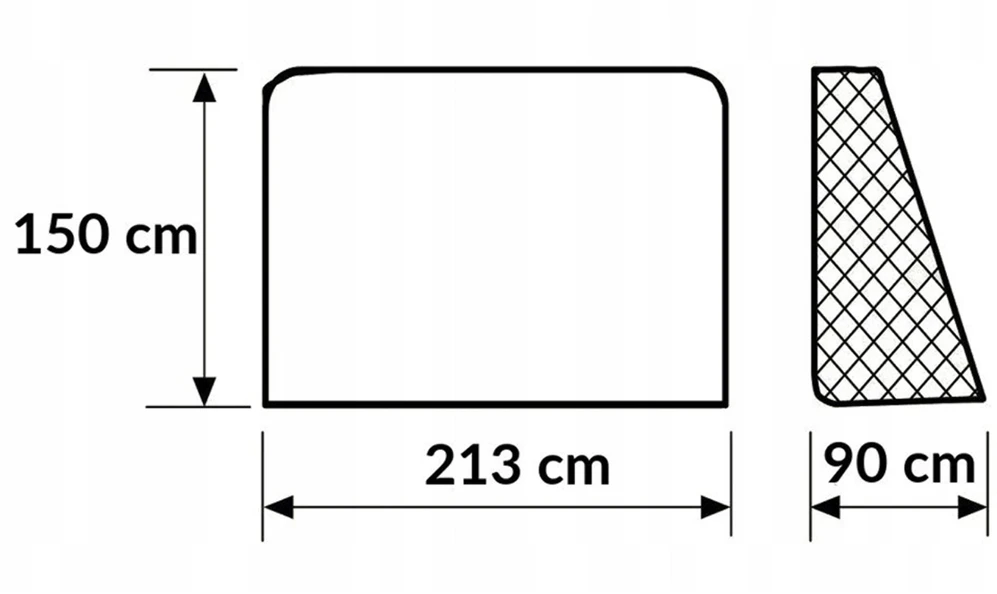 Askato Futbolo vartai su tinklu 213 x 150 x 90 cm, plieniniai, balti