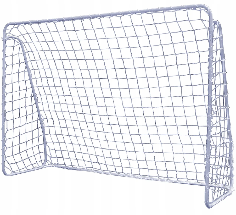 Askato Futbolo vartai su tinklu 213 x 150 x 90 cm, plieniniai, balti
