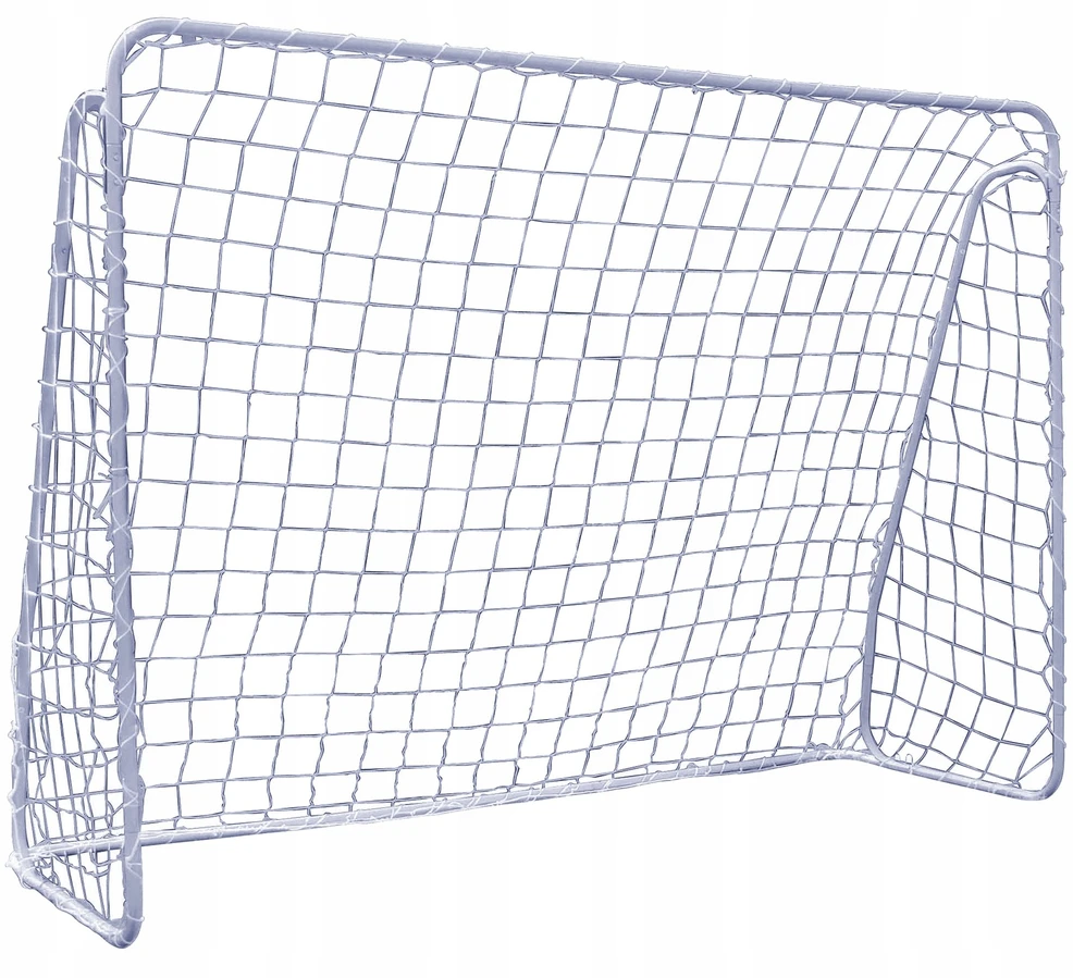 Askato Futbolo vartai su tinklu 213 x 150 x 90 cm, plieniniai, balti