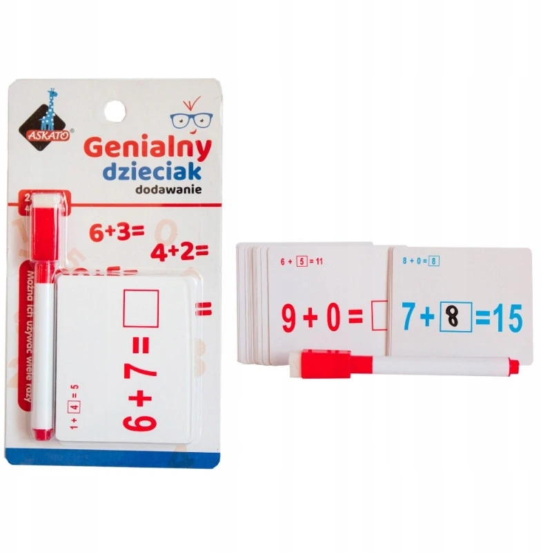 Askato Matematikos mokymosi kortelės vaikams