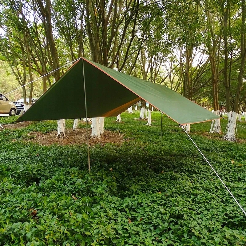 ASMAT TARP vandeniui atsparūs TERMINIAI KEMPINGŲ LAKŠTAI 3X3 m SAULĖS BURĖ