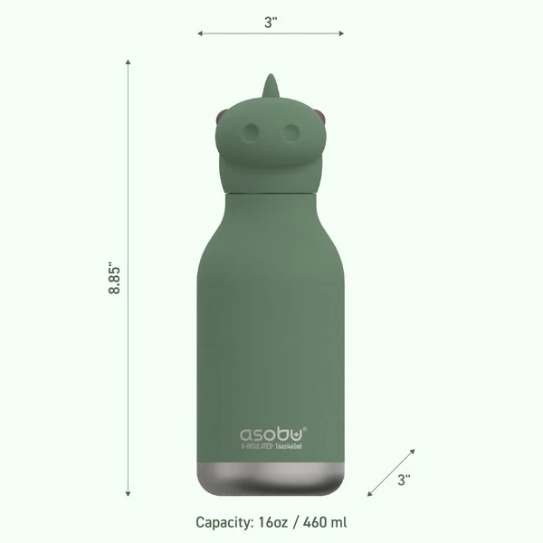 Asobu Bestie Dinozaur 460 ml žalia