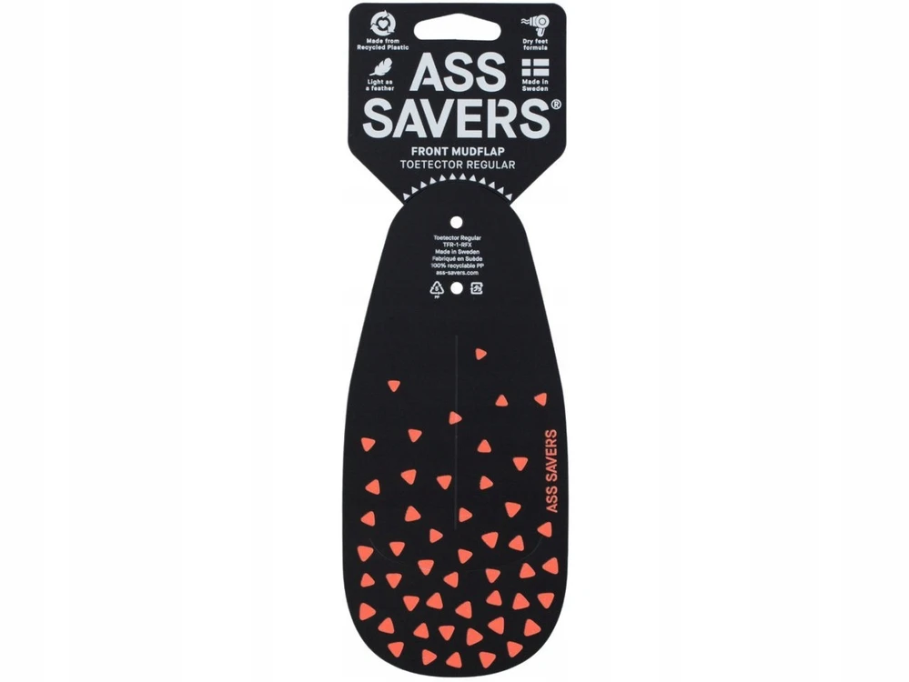 Ass Savers Toetector Regular priekinis purvasaugis, juodas