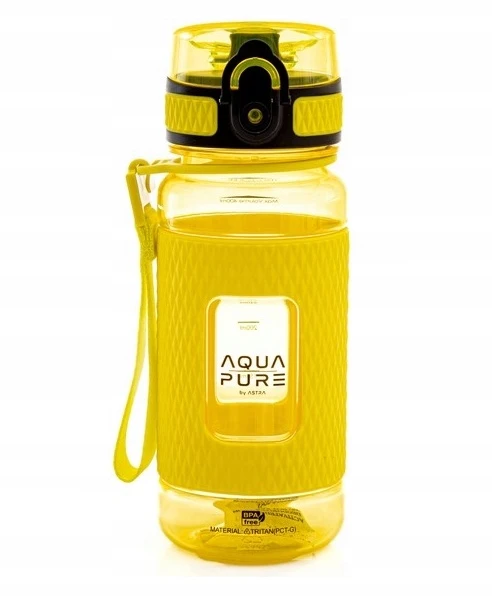 Astra "aqua Pure" geltonas bidonas 400ml iš tritano, be Bpa