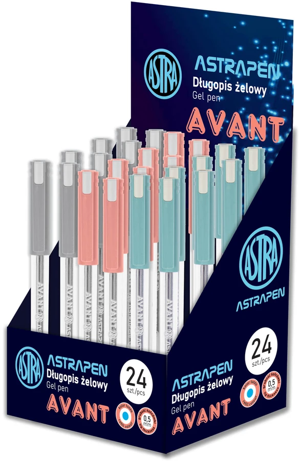 Astra Avant 0,5mm gelinis rašiklis, 3 skirtingi dizainai