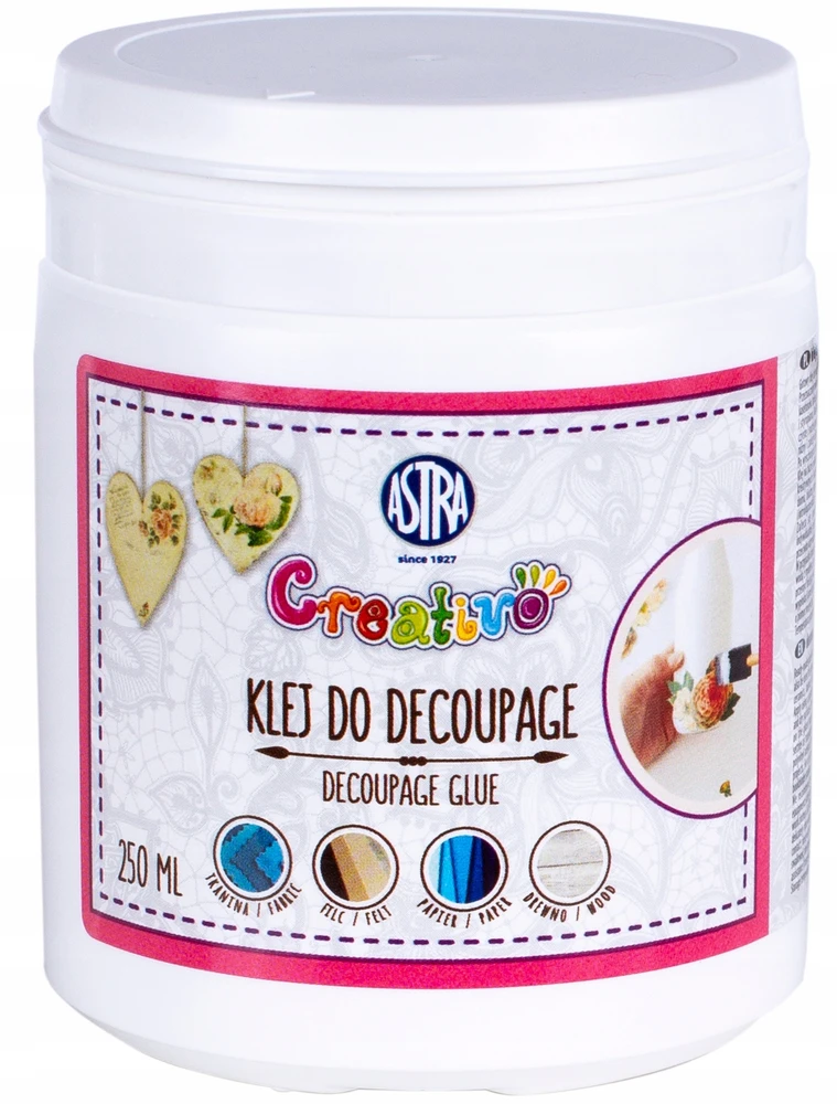 "Astra Creativo" dekupažo klijai 250 ml - ASTRA art-pap