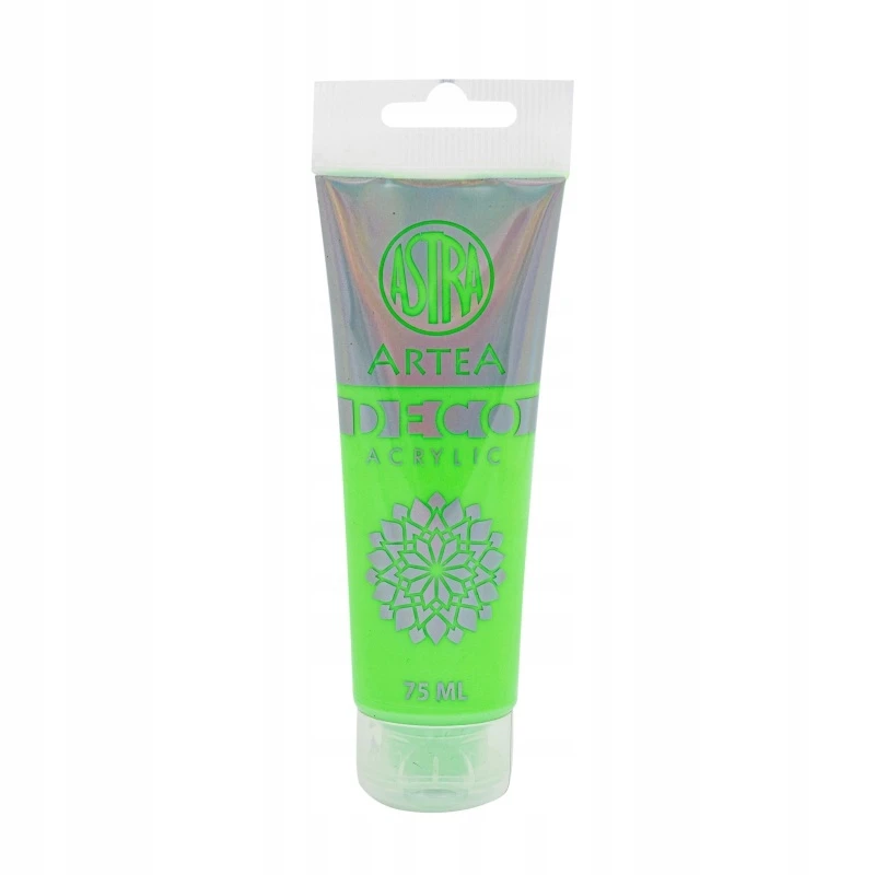 Astra Deco Artea akriliniai dažai, 75 ml, neoninė žalia