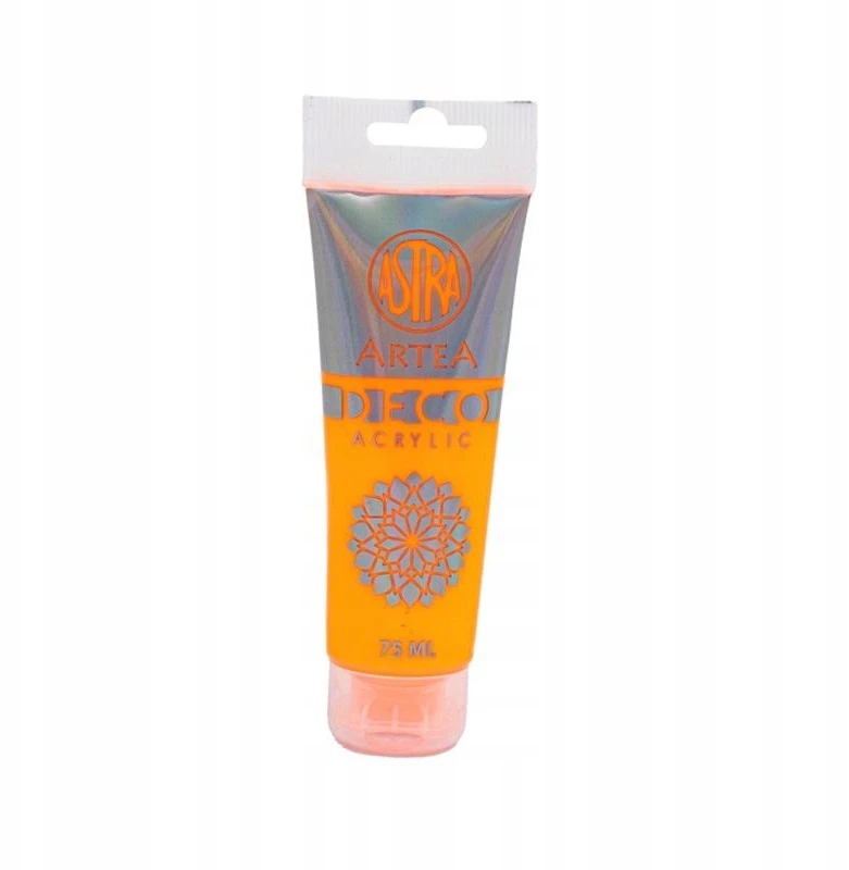 Astra Deco neon oranžiniai akriliniai dažai 75ml